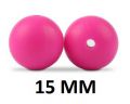 15MM ROUND silicone beads - pink