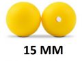 15MM ROUND silicone beads - yellow