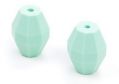 Silicone beads BARREL - mint