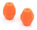 Silicone beads BARREL - orange