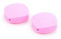 QUADRATE CUT silicon beads - light pink