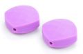 QUADRATE CUT silicon beads - lavender