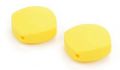 QUADRATE CUT silicon beads - yellow