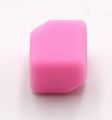 Silicone beads DICE 10mm - light pink