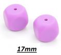 Silicone beads DICE 17mm - lavender