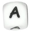Silicone beads LETTERS - A