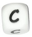Silicone beads LETTERS - C