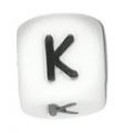 Silicone beads LETTERS - K