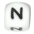Silicone beads LETTERS - N