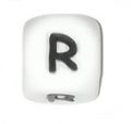 Silicone beads LETTERS - R