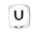 Silicone beads LETTERS - U