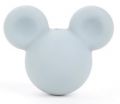 Silicone beads MICKEY MOUSE - light gray