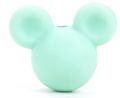 Silicone beads MICKEY MOUSE - mint