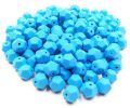 Silicone beads PENTAGON - blue
