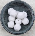 Silicone beads PENTAGON - white