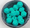 Silicone beads PENTAGON - turquoise