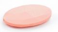 Silicone beads FLAT OVAL - peach