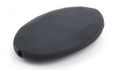 Silicone beads FLAT OVAL - black