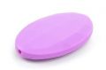 Silicone beads FLAT OVAL - lavender