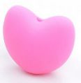 Silicone beads HEART 10mm - light pink