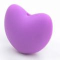Silicone beads HEART - lawender