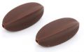 Silicone beads STARFRUIT - chocolate