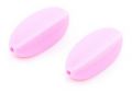 Silicone beads STARFRUIT - light pink