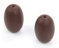 Silicone beads GRAPE - chocolate